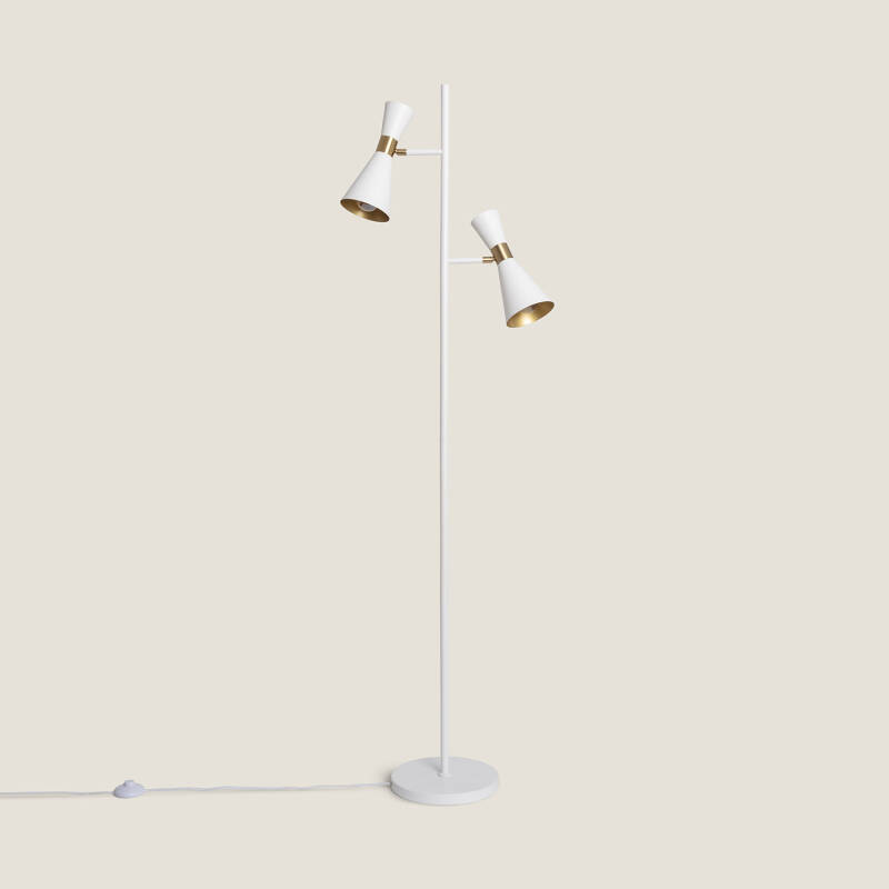 Immagine di Lampada da Terra Metallo 2 Faretti Jigger