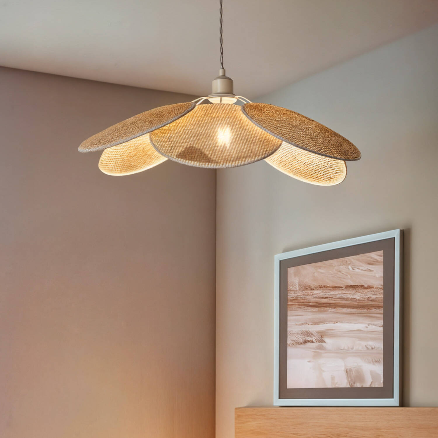 Lampa Wisząca Ratanowa Nirvana - widok 2