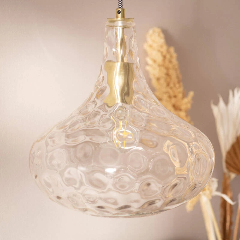 Bild von Pendelleuchte Glas Tassel