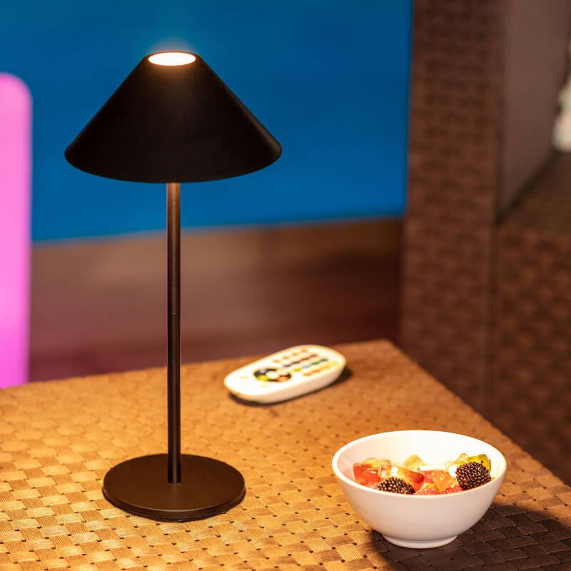 Lampada da tavolo a LED in policarbonato a batteria ricaricabile TAKE AWAY By Faro Barcelona
