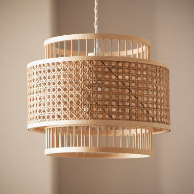 Bild von Pendelleuchte Rattan Syros