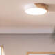 Image de Plafonnier LED Rond Bois 18W CCT Sélectionnable Semi-Dari Ø320 mm