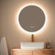Image de Miroir Salle de Bain avec Éclairage LED et Anti-buée Big Volpe Ø60cm