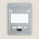 Image de Miroir Salle de Bain avec Éclairage LED Anti-buée Grace 80x60 cm