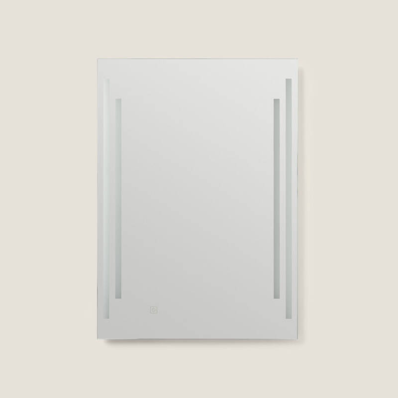 Miroir Salle De Bain LED 70×50 Cm Anti-Buée – 3 Températures, Dimmable, Incassable, Mémoire