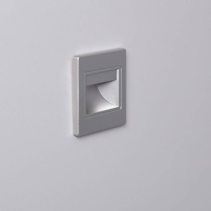 Image of 1.5W Randy Recessed Wall LED Spotlight in Grey Image of 1.5W Randy Recessed Wall LED Spotlight in Grey
