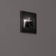 Image de Balise Murale LED Encastrable Bark 1.5W Noire avec Capteur PIR 