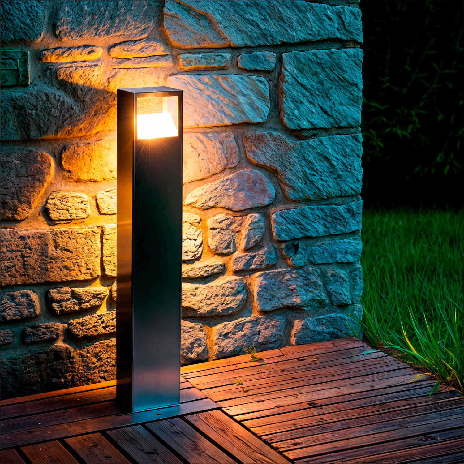 Lampa Ogrodowa LED Zewnętrzna 9W Naziemna 80cm z Aluminium Sheffield - widok 2