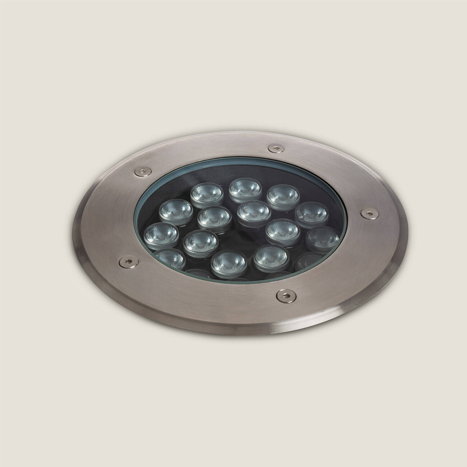 Oczko LED Podłogowe Zewnętrzne Wpuszczane 18W Solid Inox