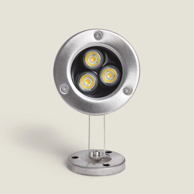 Image of 12V DC 3W Surface Mounted Stainless Steel LED Spotlight IP68