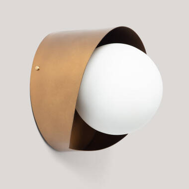 Ishan III Metal & Glass Wall Lamp ILUZZIA