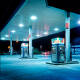 Image of 100W 150lm/W Canopy LED Spotlight for Gas Stations LUMILEDS Philips Xitanium Dimmable 1-10V Driver 