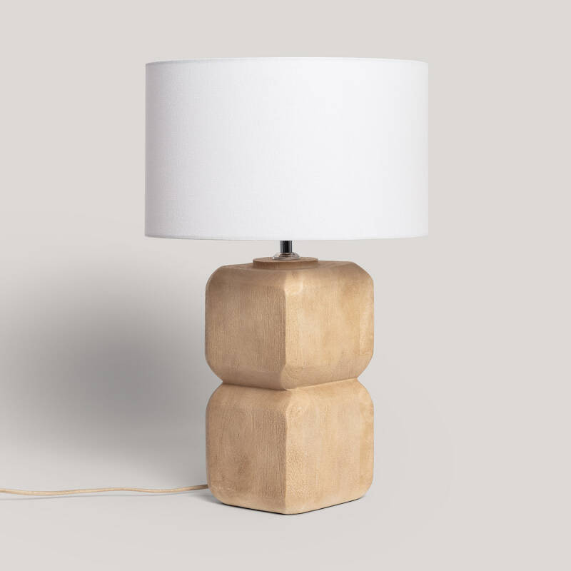 Afbeelding van Tafellamp Hout Akesh I