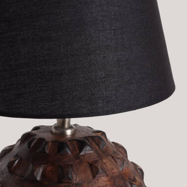 Obrázek Stolní Lampa ze Dřeva Samesh II ILUZZIA