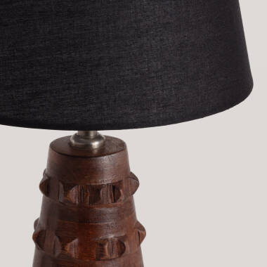 Image of Samesh Wooden Table Lamp ILUZZIA