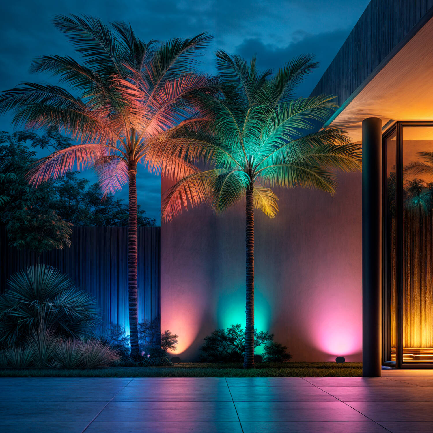 Reflektor Zewnętrzny LED RGB 18W IP67 z Kolcem Colmar - widok 2