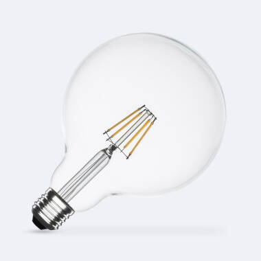 LED-Glühbirne Filament E27 6W 720 lm G125