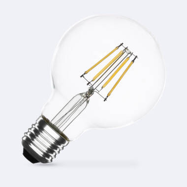 LED-Glühbirne Filament E27 6W 720 lm Dimmbar G80