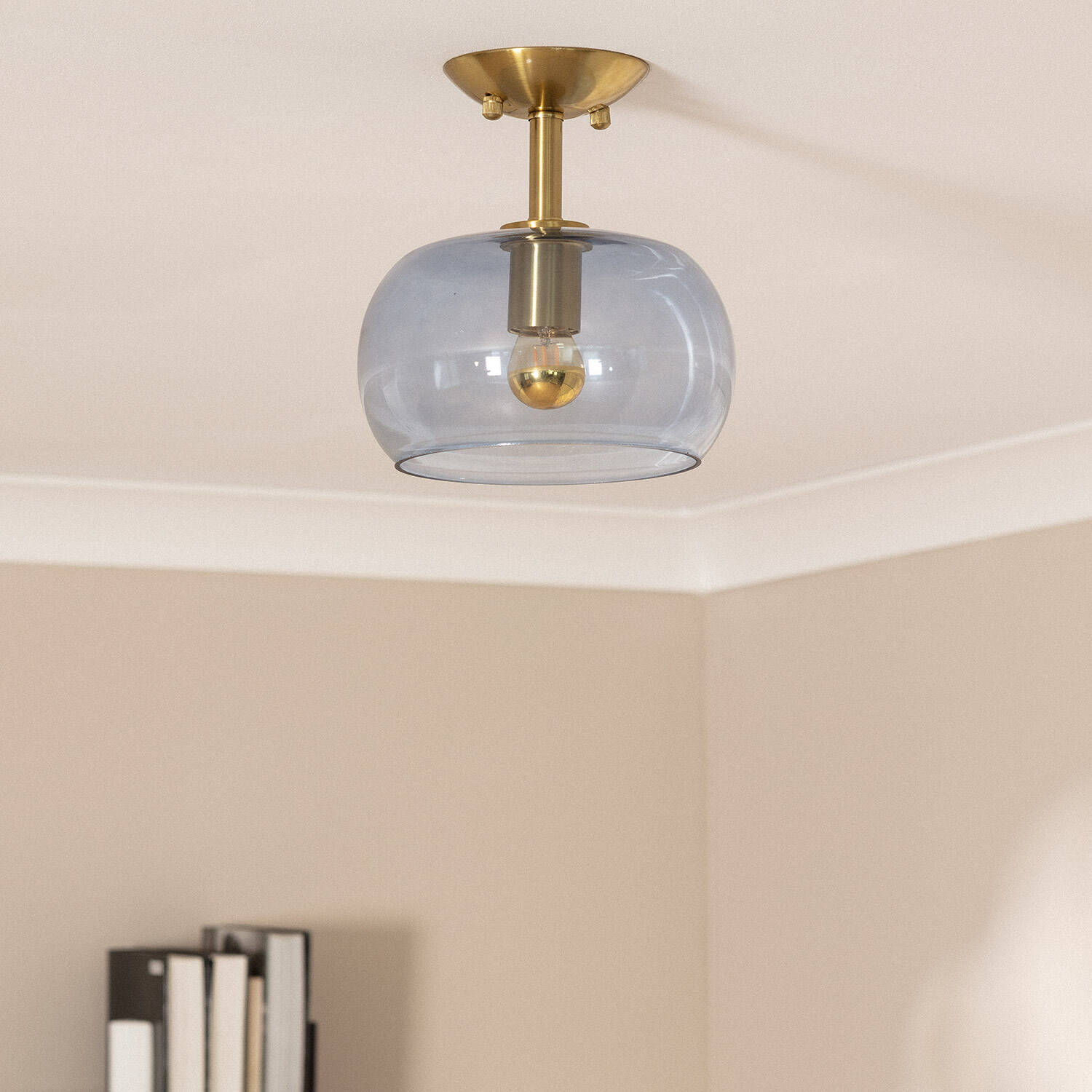 Lampa Sufitowa z Metalu i Kryształu Delacroix