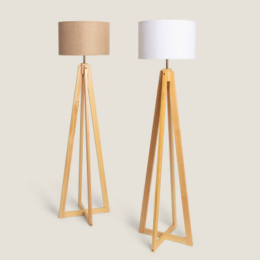 Stehlampe aus Holz Korsade