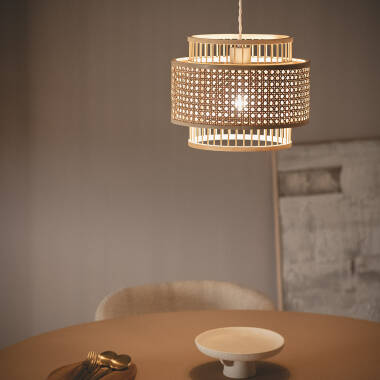 Lampada Sospensione Rattan Syros