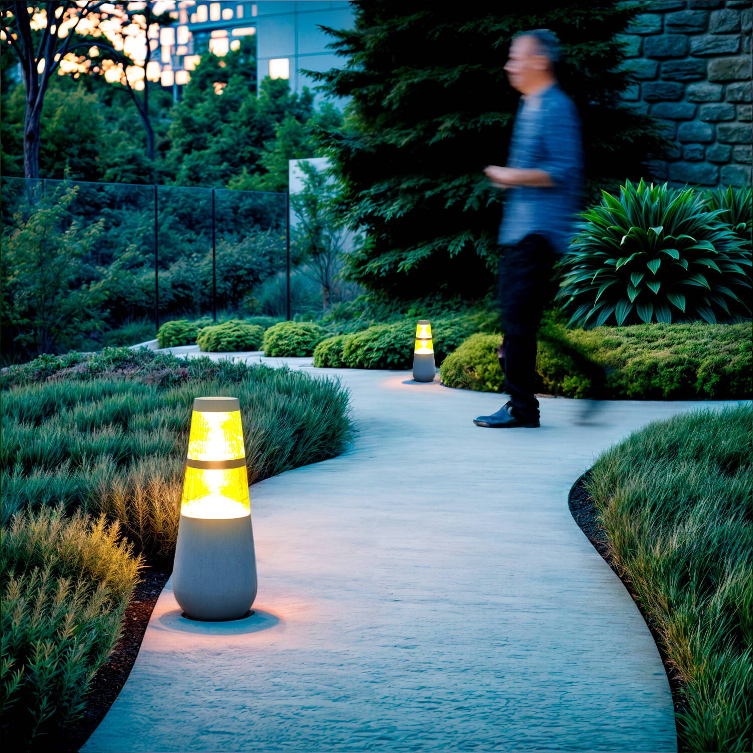 Lampa Ogrodowa LED 8W Naziemna Stojąca 38cm Double-Danko - widok 2