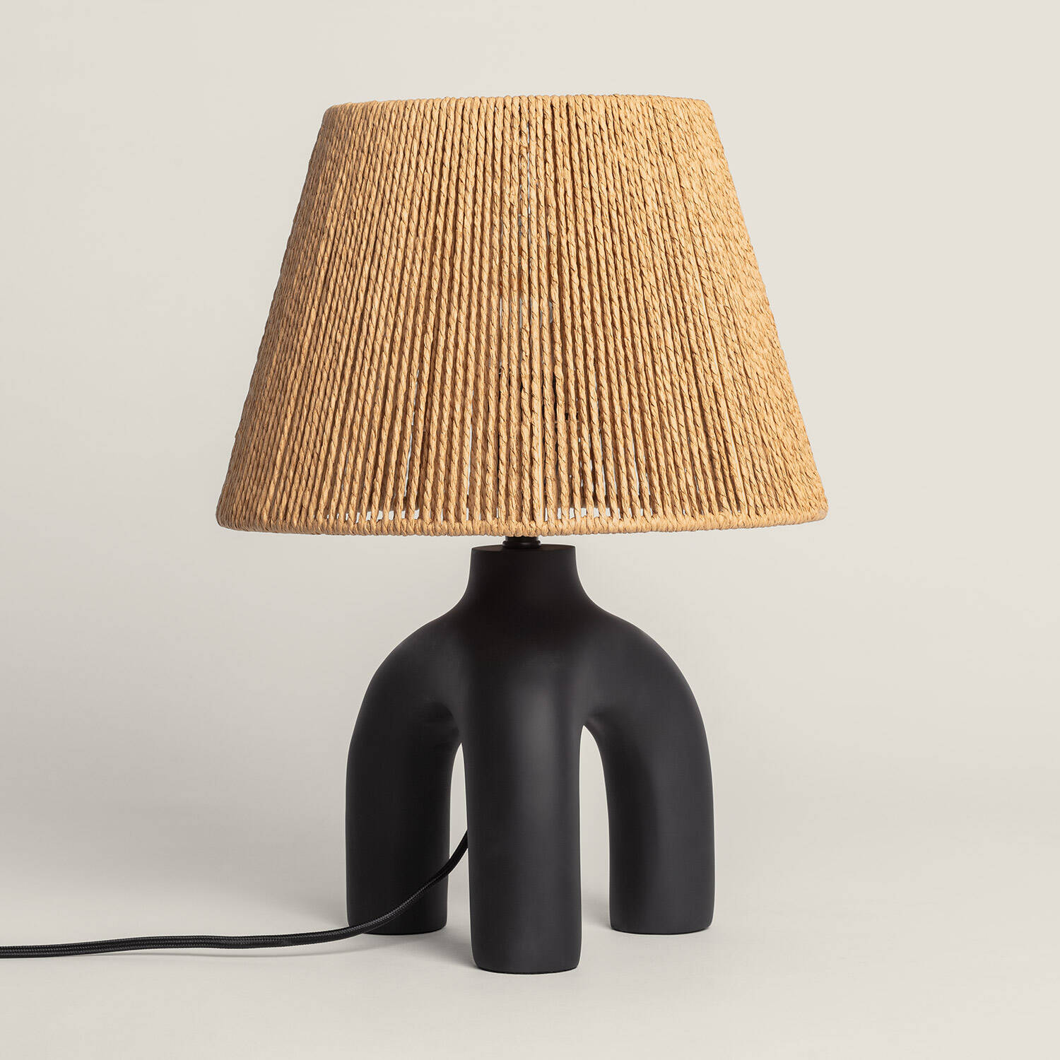Lampa Stołowa z Plecionego Papieru i Żywicy Otilia - widok 2