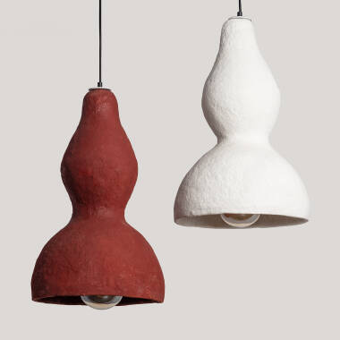Image of Lámpara Colgante Papel Maché Gizon ILUZZIA