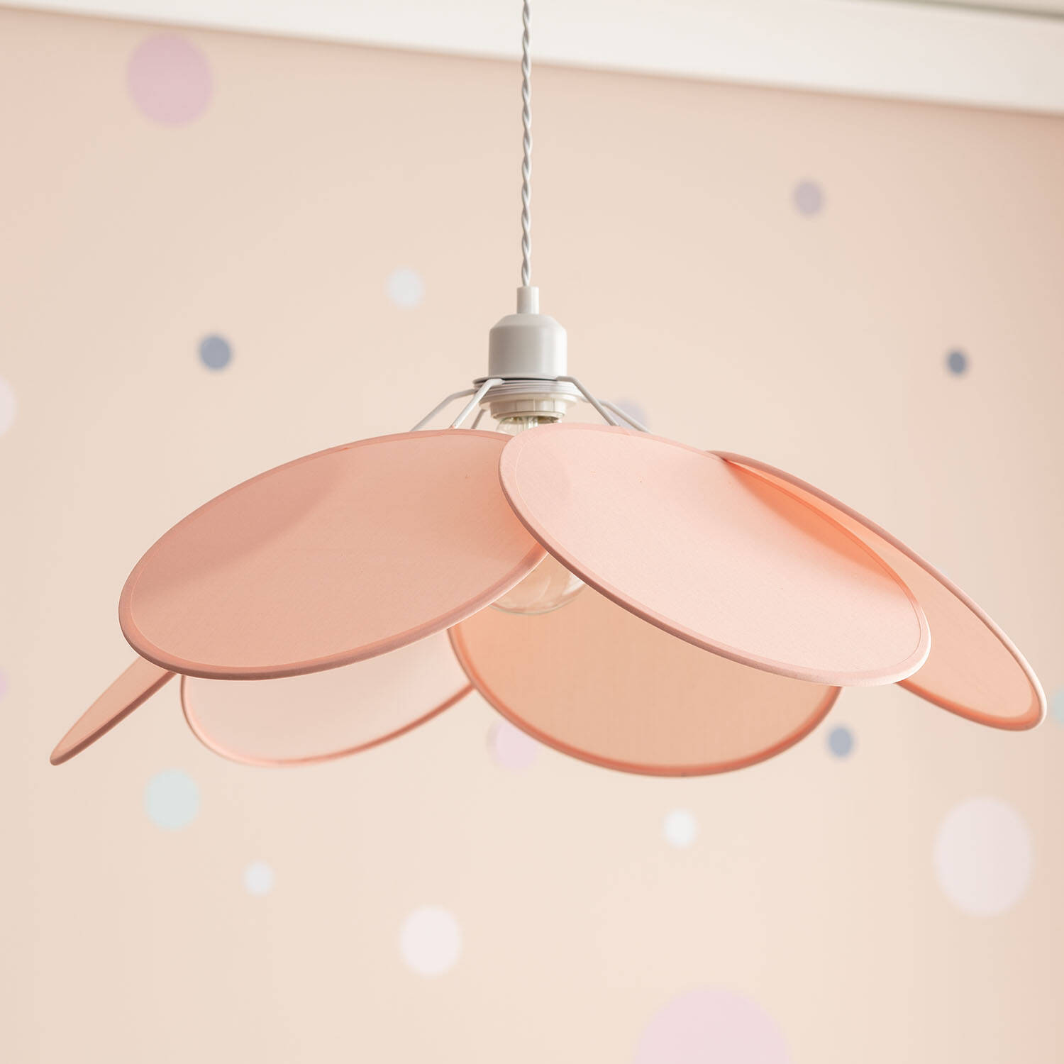 Lampa Wisząca z Tkaniny Kabuki