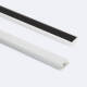 Image of Aluminium Recessed Profile with Continuous Cover for Double LED Strips up to 18mm