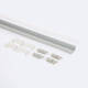Bild von Aluminiumprofil Einbau für LED Streifen bis 18 mm mit durchgehender Abdeckung