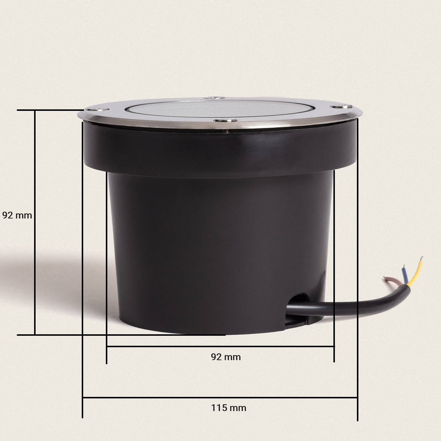 Oczko Zewnętrzne LED 6W Solid Wpuszczane Podłogowe Inox - widok 3