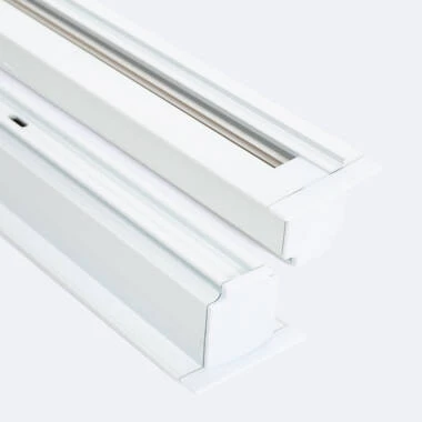 Rail Triphasé DALI Track Encastré Aluminium pour Spots LED 1 Mètre