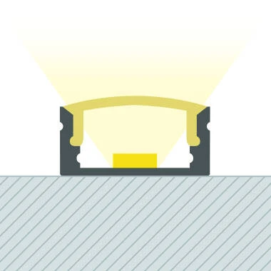 Profilé Aluminium En Saillie pour Rubans LED jusqu'à 12 mm