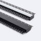 Bild von Aluminiumprofil Gipseinbau für LED Streifen bis 20mm mit durchgehender Abdeckung