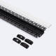 Bild von Aluminiumprofil Gipseinbau für LED Streifen bis 20mm mit durchgehender Abdeckung