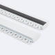 Bild von Aluminiumprofil Gipseinbau für LED Streifen bis 20mm mit durchgehender Abdeckung