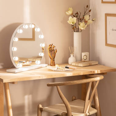 Specchio da Bagno con Luce LED Ø50 cm Aguadilla