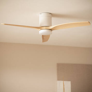 Immagine di Ventilatore da Soffitto Silenzioso Angistri Bianco 132cm Motore DC