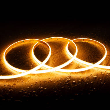 LED-Streifen Dimmbar 220V Wcob Selbstgleichrichtend 260 LED/m 15W/m 1350lm/m SILICONE FLEX Breite 10mm IP65 Schnitt 5cm nach Maß