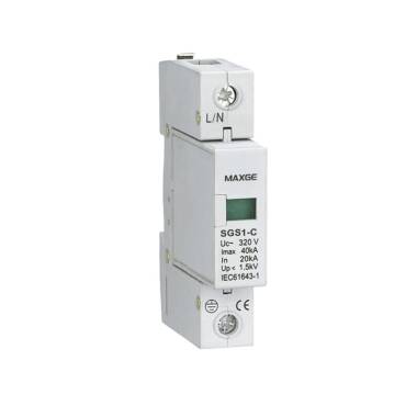 Overspanningsbeveiliging 4P-Klasse II-40kA-20kA-2kV