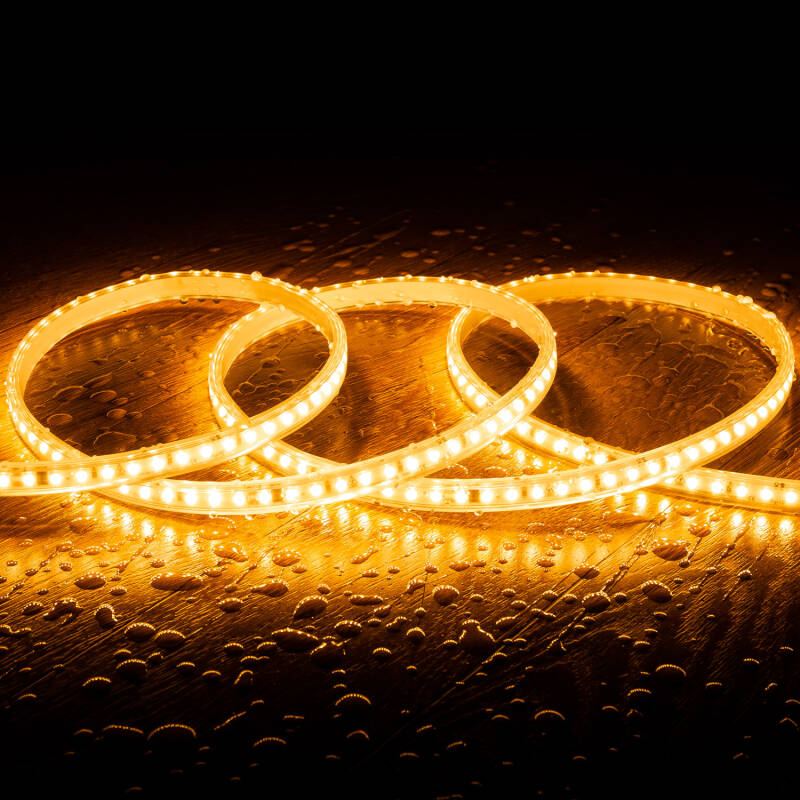 Bild von LED-Streifen Dimmbar 220V SMD2835 Selbstgleichrichtend  120LED/m 1000 lm/m Breite 12mm IP65 Schnitt alle 10cm nach Maß