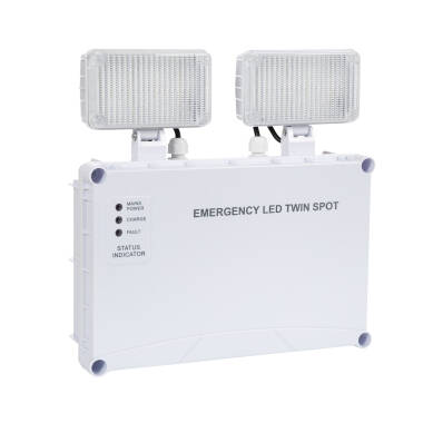 Lampade di Emergenza LED Superficie 400lm Non Permanente TwinSpot