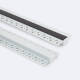 Bild von Aluminiumprofil Gipseinbau für LED Streifen bis 15mm mit durchgehender Abdeckung