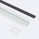 Bild von Aluminiumprofil Gipseinbau für LED Streifen bis 15mm mit durchgehender Abdeckung