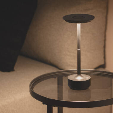 LED-Tafellamp Draagbaar Metaal  met oplaadbare USB-Batterij Astrid