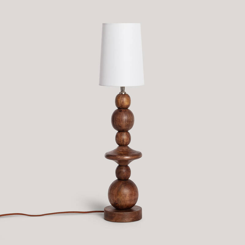 Image de Lampe à Poser Bois Tanish ILUZZIA