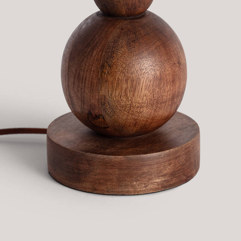 Image de Lampe à Poser Bois Tanish ILUZZIA
