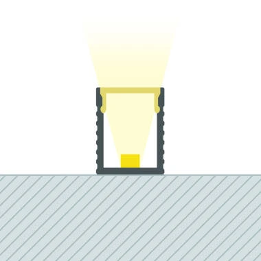 Profilé Aluminium En Saillie Mini pour Rubans LED jusqu'à 6 mm