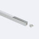 Bild von Aluminiumprofil Aufbau für LED Streifen bis 8 mm mit durchgehender Abdeckung